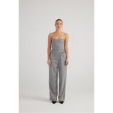 HOLLY LOLLY Palazzo Kesim Simli Çizgili Eden Pantolon, HLSS24-00011