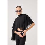 HOLLY LOLLY Pelerin Model Bena Bluz Siyah, l, HLFW26-0010, Siyah Siyah, Kadın