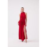 HOLLY LOLLY Uzun Elbise, l, HLFW26-0040, Kırmızı, Kadın