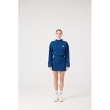 HOLLY LOLLY Yırtmaçlı Mini Elbise, m, HLFW26-0036, Mavi, Kadın