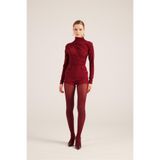 HOLLY LOLLY Yüksek Bel Fermuarlı Mini Bailey Şort, xs, HLFW25-00048, Bordo, Kadın