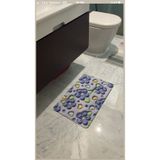 HOLLYHOME Banyo Paspası, Kauçuk Taban Kaymaz Zemin Matı Duş Halısı, Otel/mutfak Dikdörtgen 3D 60X40 CM