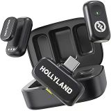 Hollyland Lark A1 Kablosuz Mini Mikrofon, Iphone 15/16 Ve Android Için, 48 Khz/24 Bit, 3 Seviyeli Akıllı Gürültü Engelleyici, Youtube, Podcast,