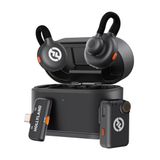 Hollyland Lark M2S Mini Combo (Kamera RX+Tip-C RX) Kamera/iPhone/Android/Dizüstü Bilgisayar için Kablosuz Mikrofon, 7g Hafif, Titanyum Klip, 300m Menzil, İçerik Yaratıcıları, Çevrimiçi Öğretim, Akış