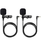 HollyView Hollyland mikrofon kravat harici kablolu 3,5 mm çok yönlü kablosuz mikrofon sistemi için Lark Max (2 paket)