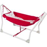 Holmen Milas Kırmızı Hamak 100% Pamuklu Kumaş Ergonomik Yapı ile Taşınabilir ve Kolay Kurulum
