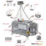 Holmer All In One ( Cibinlikli, Dönenceli, Alt Açma Ünüteli Oyun Parkı/park Yatak )