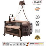 Holmer Coolstyle (Anne Yanı -Deluxe Kumaş) Premium Cibinlikli Dönenceli Anne Yanı/oyun Parkı/park Yatak 70X110CM Bej - 70 x 110 cm
