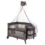 HOLMER Kids Coolstyle Cibinlikli Anne Yanı Park Yatak/Oyun Parkı/Beşik (Gri)