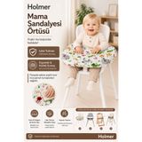 Holmer Organik Pamuklu Leke Tutmaz Mama Sandalyesi Örtüsü
