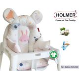 Holmer Pembe Leke Tutmaz Organik Mama Sandalyesi Minderi & Kılıfı Yıkanabilir 1,5 kg