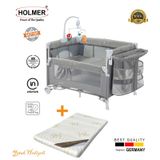 Holmer Yatak Hediyeli Eurostyle Maxi Comfort Dönenceli Anne Yanı Park Yatak 70x110cm + Aloevera Yatak gri