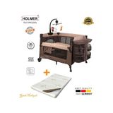 Holmer (YATAK HEDİYELİ) Eurostyle Maxi Comfort Dönenceli Anne Yanı Park Yatak 70x110cm Bej Aloevera Yatak