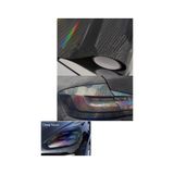 Hologram Koyu Siyah Petek Desen Far Stop Filmi Far Folyosu Far Çizik Çizilme Engelleyici 100cmx30cm