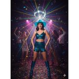Hologramlı Mavi Kovboy Şapkası Parti Şapkası