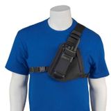 HOLSTERGUY RCH-101B Radyo Göğüs Koşumu Göğüs Çantası Omuz Radyo Kılıfı Motorola El Tipi İki Yönlü Telsizler ve Walkie Talkies RCH-101B ABD'de üretilmiştir