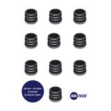 HOLTECH 28 mm Plastik İç Geçme Tapa Daire Boru Profil Tapası Plastik Tıpa Plastik Takoz 10 ADET
