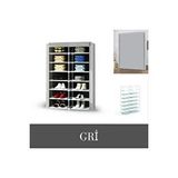 HOLTECH İki Bölmeli Güçlendirilmiş Pvc Profilli Bez Dolap Kumaş Gardırop Ayakkabılık Çok Renkli