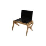 HOLTECH Katlanır Ayaklı Laptop Sehpası Ayarlanabilir Ahşap CEVİZ