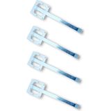 Holtech Metal Katlanır Yer Sofrası Ayağı 30 cm Tamamı Metal 4'lü Takım Sofra Ayağı