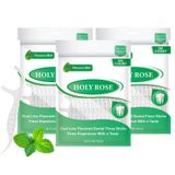 Holy rose Çift Hatlı Diş İpi Seçtikleri, Nane Lezzeti, Ergonomik Saplı Yüzgeçli Çubuk Kürdan, Çift Temizleme Etkisi. 300 Adet Seçilmiş Diş İpi Çubukları Beyaz
