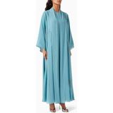 HOMA Q Geleneksel ve Moderni Birleştiren Abaya Seti ile Günlük Şıklığı Yakalayın - Turkuaz - 2XL