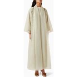 HOMA Q Zarif Bead Detaylı Abaya Seti Konfor ve Şıklığı Bir Arada Sunuyor - Açık Yeşil - 2XL