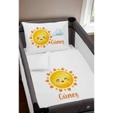 Homamia Isme Özel 75x120 Park Yatak Beşik Nevresim Takımı Güneş