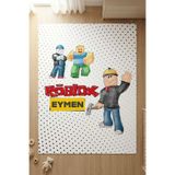 Homamia İsme Özel 7mm Dijital Baskı Çocuk Halısı Roblox