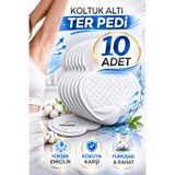 Hombak 10 Adet Koltuk Altı Ter Pedi Ter Emici, Koku Yapmayan, Giysi Koruyucu Ter Önleyici Ped