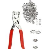 Hombak 200 Adet Paslanmaz Çelik Çıt çıt ve Pense Seti – Metal Çıt çıt Makinesi, Kumaş Çıtçıt Düğme Seti, El İşi ve Tamir İçin 50 Set Çıt çıt