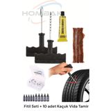 Hombak 2Li SET Lastik Tamir Kiti Fitil Atma Seti+ Lastik Tamir Kiti Kauçuk Vida Seti