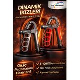 Hombak Mekanik Sayaçlı El Yayı 5-100 KG Ayarlanabilir | LCD Sayaçlı Profesyonel El Güçlendirici