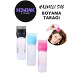 Hombak Taraklı Saç Boyama Şişesi Saç Bakım Yağı Uygulama Tarağı Saç Dip Boyama