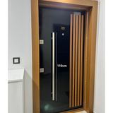 Homdep Çelik Kapı Çekme Kolu Tutma Kolu 110 cm Iki Delik Mesafesi Ayarlanabilir Sistem 110CM Renk:saten