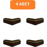 Homdep Nescamuse Kanepe Koltuk Tv Ünitesi Konsol Yükseltme L Model Plastik Ayak Ceviz 5cm 4 Adet