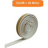 Homdep Nescamuse Kapı Pencere Fitili Yapışkanlı (Beyaz) Kapı Pencere Bandı Bantları 15X2 Metre= 30METRE