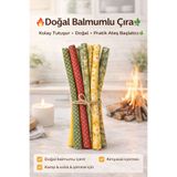 Home %100 Organik ve Doğal Balmumlu Mangal, Şömine, Soba, Kamp Çırası, İssiz, Kokusuz Çıra