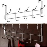 Home 12'li Kapı Arkası Metal Askı,amerikan Kapı Arkası Askılık,banyo,mutfak,yatak Odası Için Kapı Arkasına Takılan Krom Askı (1)