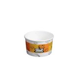 Home 16 Oz Kapaklı Karton Çorba Kase Seti (Desenli) - Paket 100 Adet