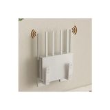 Home 2 Adet Beyaz Matkap Gerektirmeyen Duvar Tipi Modem Tutucu | Wi-Fi Askı Aparatı | Pratik Düzenleyici