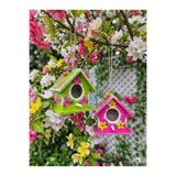 Home 2 adet minik kuş evi,bahçe ağaç süsü, dekoratif kuş yuvası,el yapımı