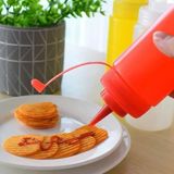 Home 2 Adet Sos Şişesi 700 ml Plastik Yağlık Sirkelik Ketçap Mayonez Sızdırmaz Sosluk Yağdanlık,bpa Içermez (Kırmızı)