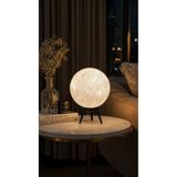 Home 23 cm Ay Lambası Masa Lambası 3 Ayaklı Dekoratif Gece Lambası Başucu Abajur Modern Led Ay Işığı