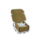 Home 25 Adet 8x8x4cm Kilitli Dayanıklı E-Ticaret Karton Kargo Kutusu
