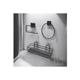 Home 3 Lü Set Yapışkanlı Banyo Düzenleyici Duşakabin Şampuanlık Banyo Rafı WC Kağıtlık Ve Havluluk