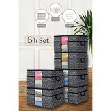 Home 6'lı Mega Boy Yorgan Hurcu - Pencereli Yastık Yorgan Saklama Hurcu 75 x 40 x 40 cm Yıldızl�