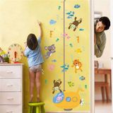 home accessories Gelişim boy ölçer denizaltı maymun koala kedi balık çocuk odası ev duvar sticker pvc