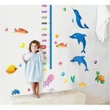 home accessories Gelişim boy ölçer yunus okyanus balıkları kayıp balık memo çocuk odası ev duvar süsleme dekor sticker pvc