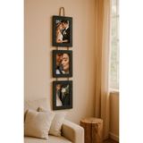 Home Ahşap 10x15 Cm 3'lü İpli Fotograf Çerçevesi